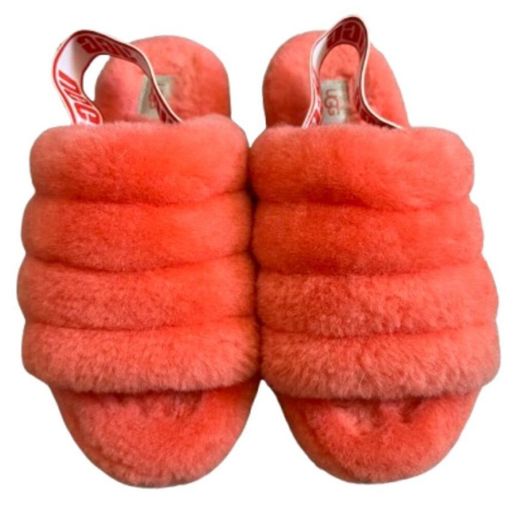 Ugg Coral Fluff Yeah Slingback Slide Sandals Women's 7